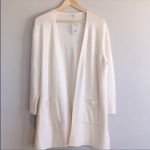 Madewell Kent Cardigan in White